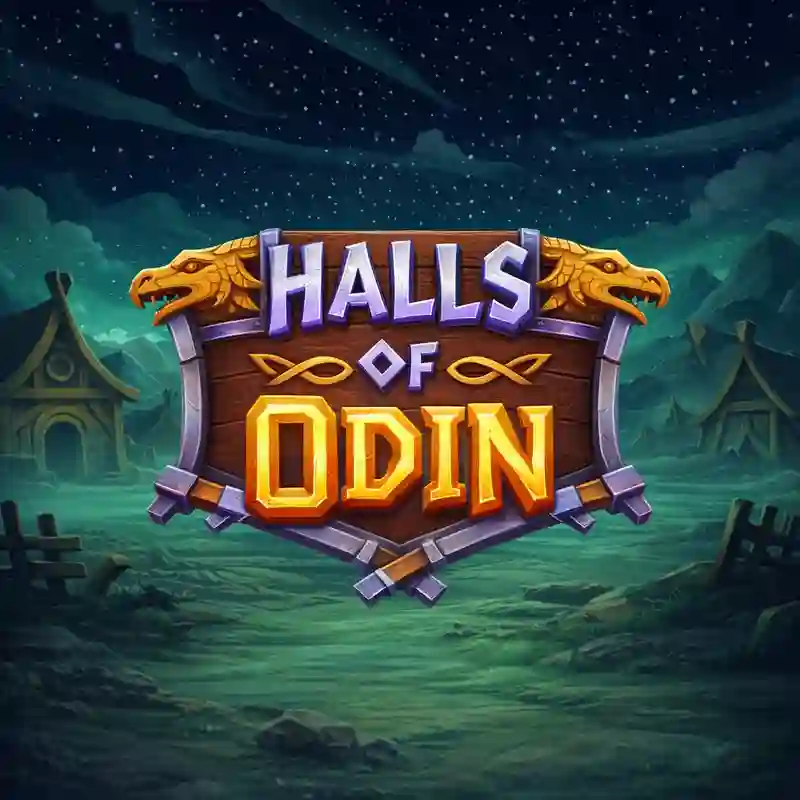 Halls of Odin slot game interface at wagiplus casino